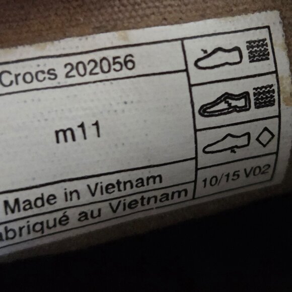 Mens Crocs Santa Cruz Shoes Size 11 Triple Comfort Taupe Canvas Slip On Loafers - Picture 6 of 11